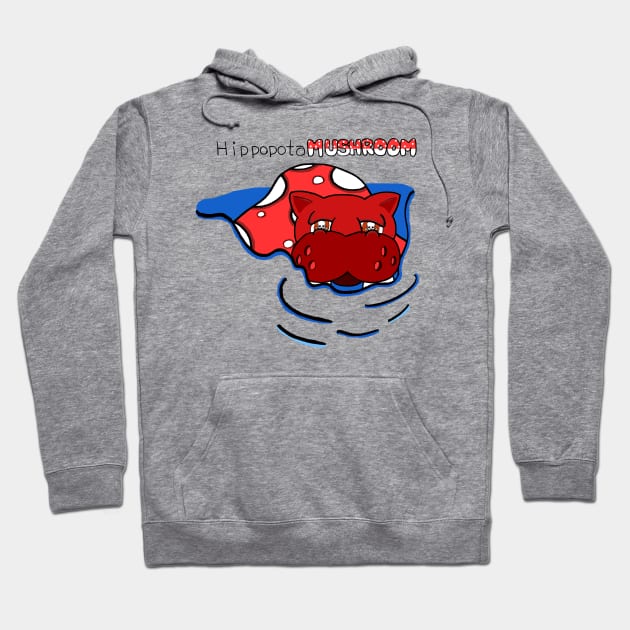 Hippopotamus-hroom Hoodie by Brian K